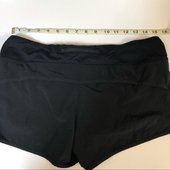 Lululemon Black Speed Shorts - Size 8 - 4 Way Stretch - Picture 5 of 5